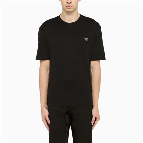 t shirt prada nera|PRADA .